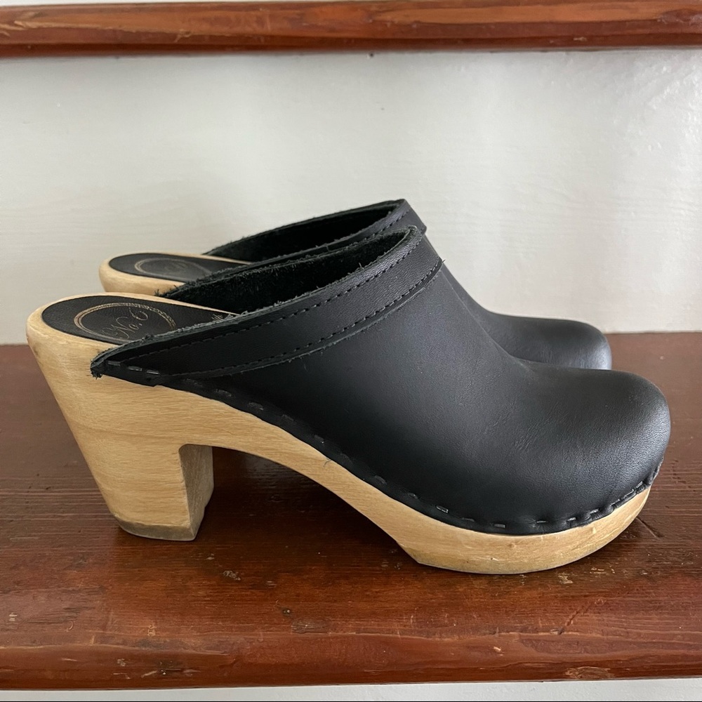 No. 6 Store Old School Clog in Black Size 35/6